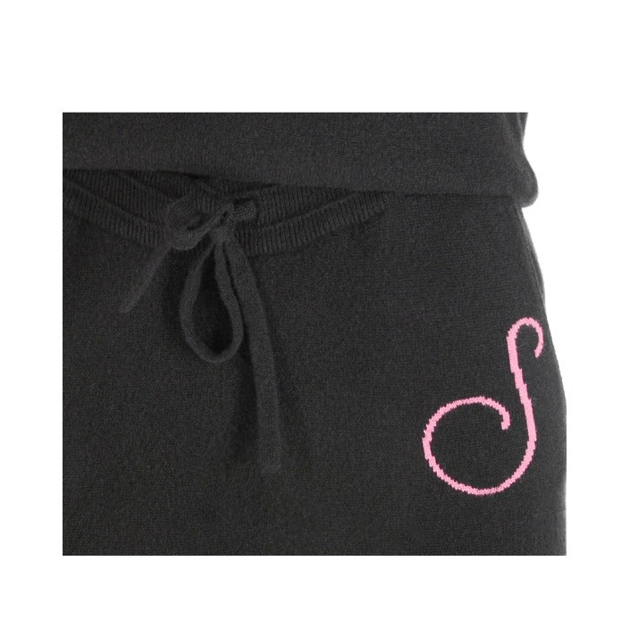 Crown of Edinburgh Cashmere Track Pants MORNINGSIDE BLACK S