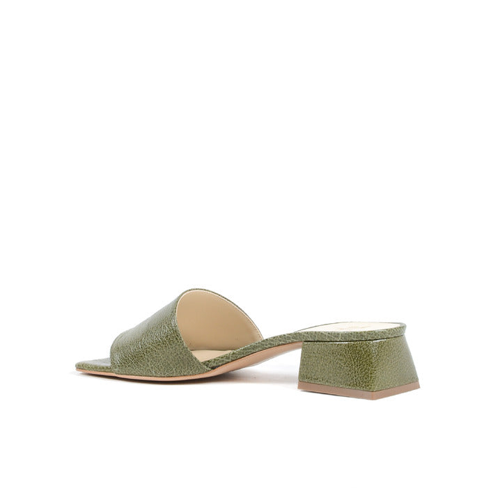 19V69 ITALIA by VERSACE Women's Sandal Green CALF VERDE FOGLIA
