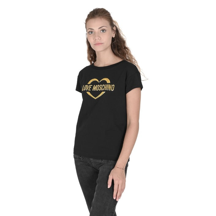 Love Moschino Womens T-Shirt BLACK