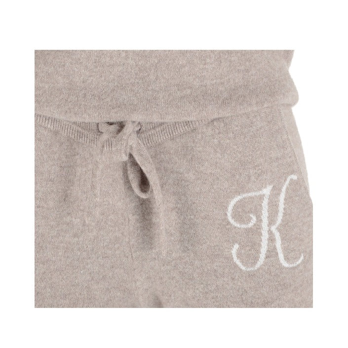 Crown of Edinburgh Cashmere Track Pants MORNINGSIDE CAMEL K