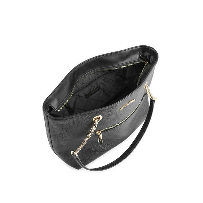 Michael Kors Medium front zip Chain Tote Bag BLACK