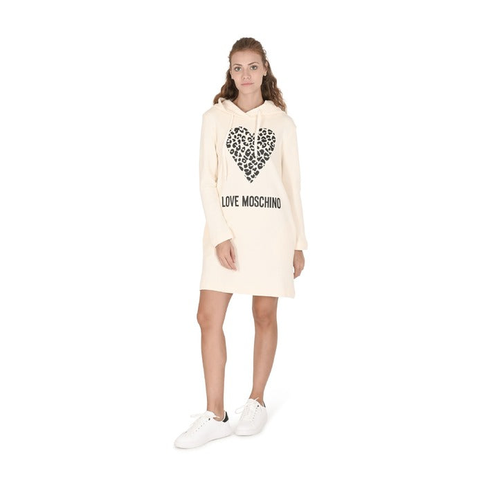 Love Moschino Women's Dress CREAM WHITE