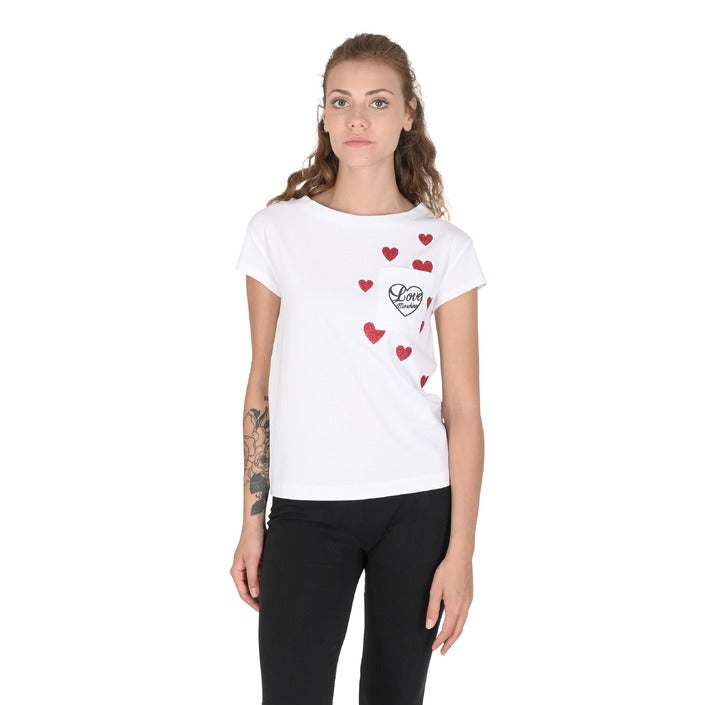 Love Moschino Women's T-Shirt OPTICAL WHITE