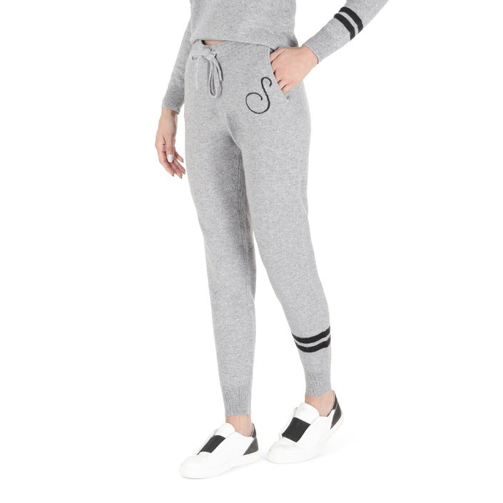 Crown of Edinburgh Cashmere Track Pants MORNINGSIDE GREY S