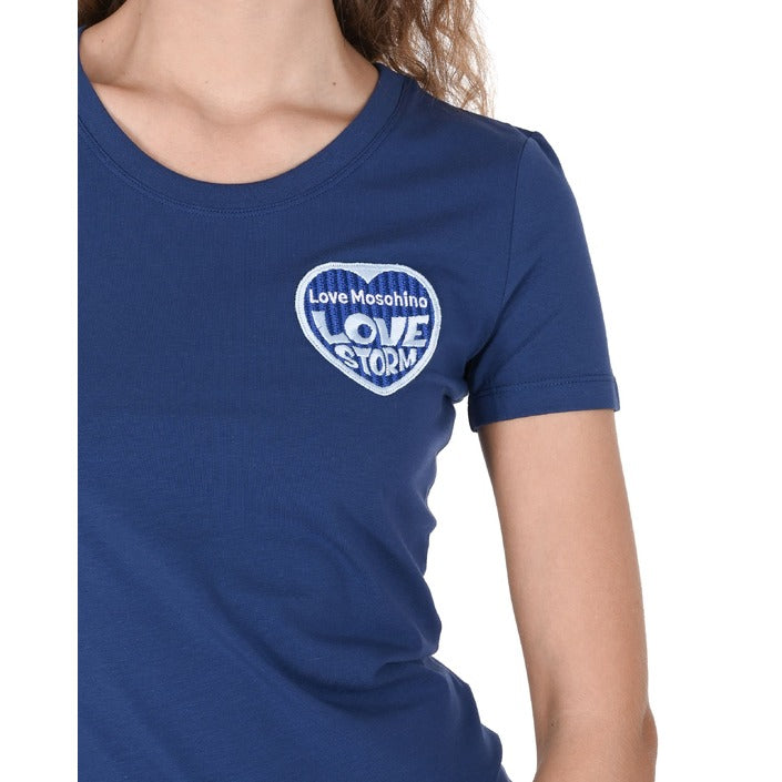 Love Moschino Women's T-Shirt BLUE