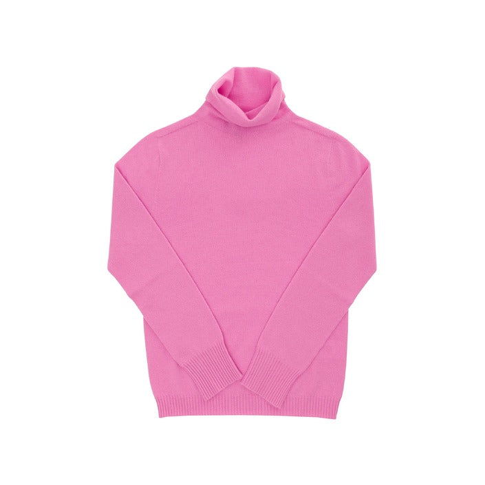 Crown of Edinburgh Cashmere Women's Turtleneck Sweater FUSCHIA