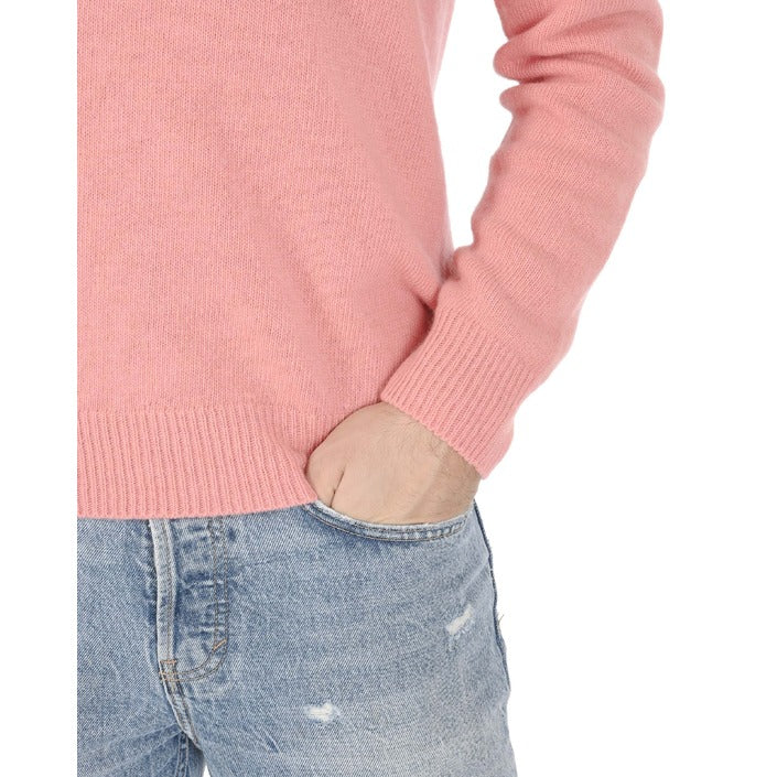 Crown of Edinburgh Cashmere Men's Round Neck Sweater SALMON