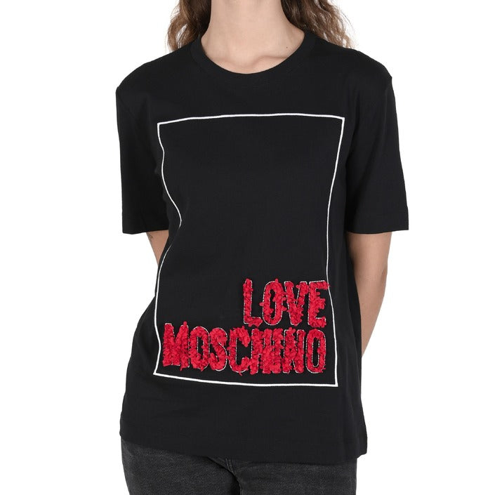 Love Moschino Womens T-Shirt BLACK