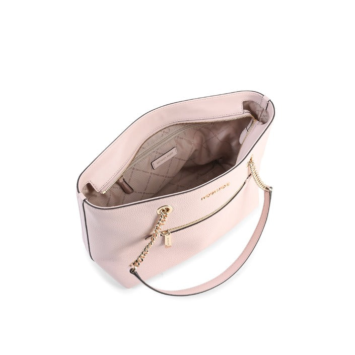 Michael Kors Medium front zip Chain Tote Bag POWDER BLUSH