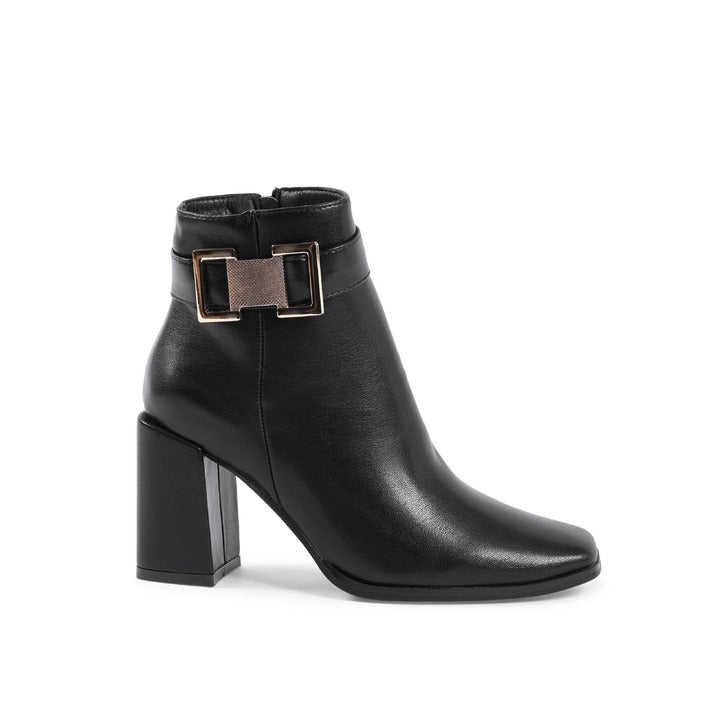 19V69 ITALIA by VERSACE Women's Ankle Boot Black NERO