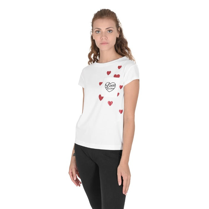 Love Moschino Women's T-Shirt OPTICAL WHITE