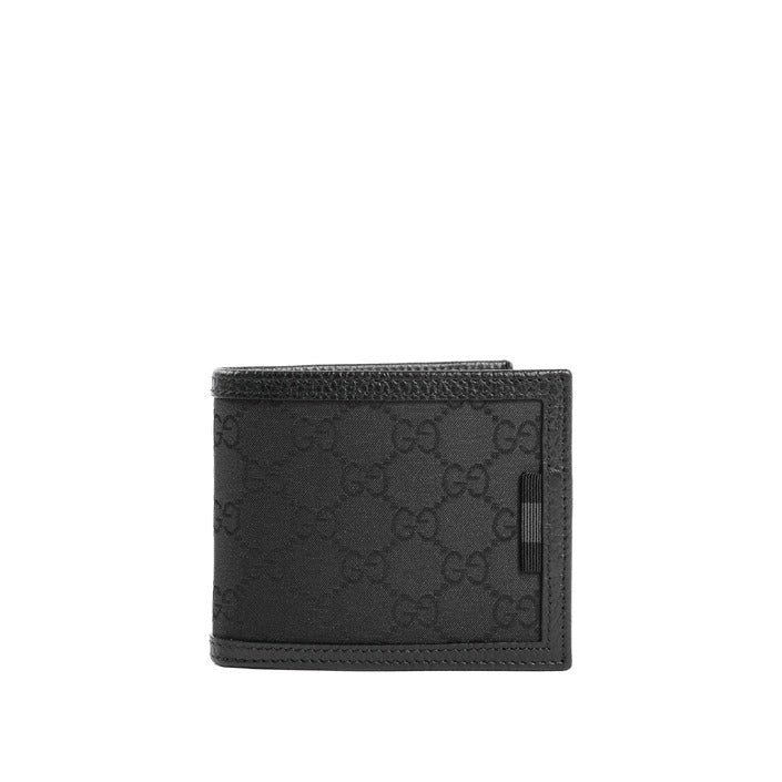 Gucci Monogram fabric and leather wallet
