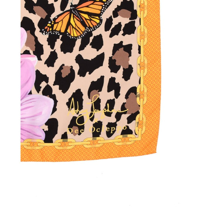 Dee Ocleppo - Dee X Ashley Longshore Orange Leopard Silk Scarf