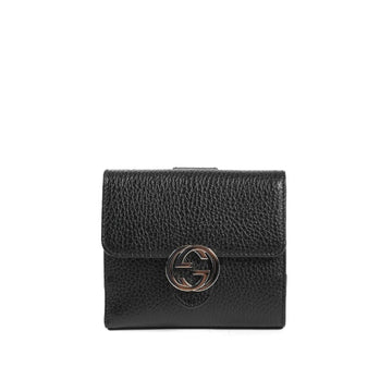 Gucci - Gucci Leather Interlocking small wallet