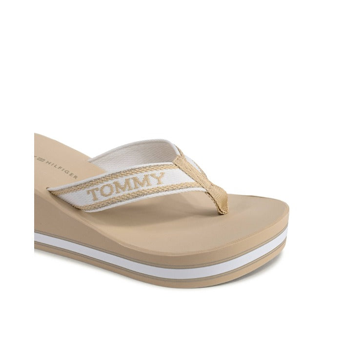 Tommy Hilfiger Womens Flip Flop Beige