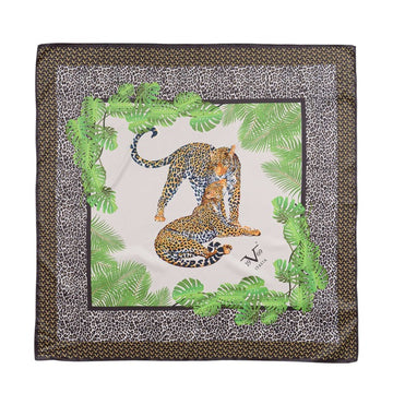 19V69 ITALIA by VERSACE Women's Foulard Multicolor LEOPARD