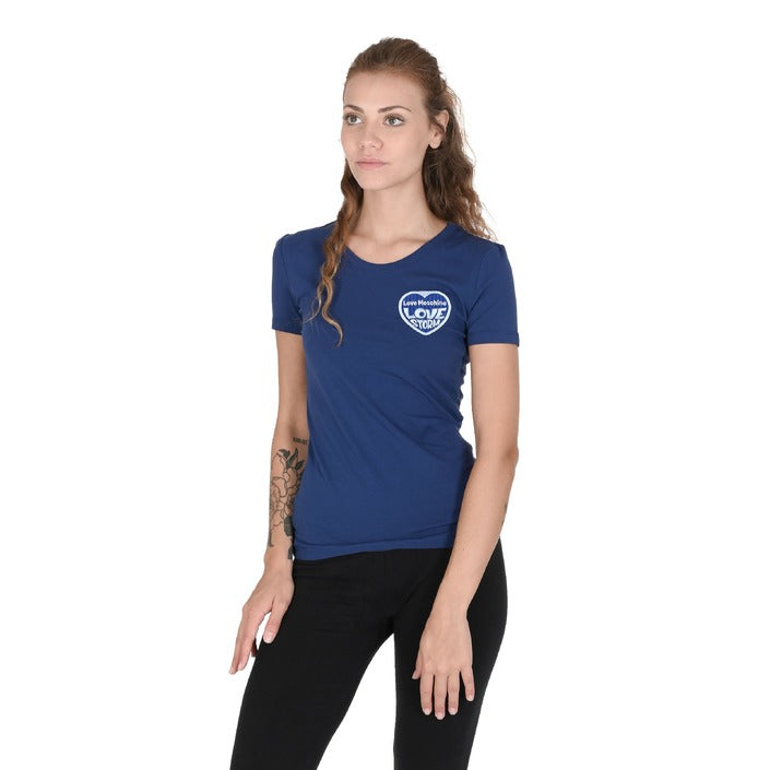 Love Moschino Women's T-Shirt BLUE