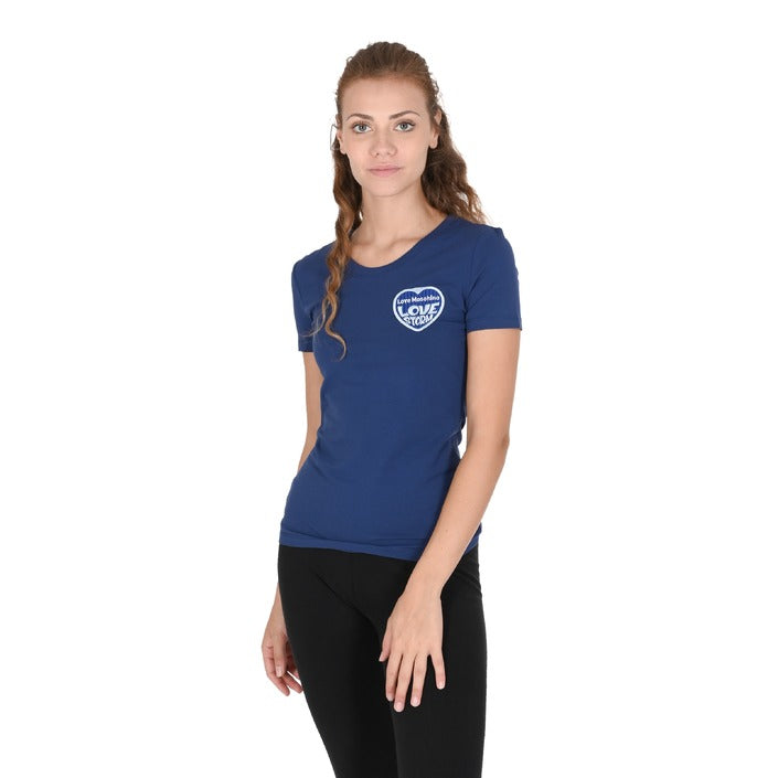 Love Moschino Women's T-Shirt BLUE