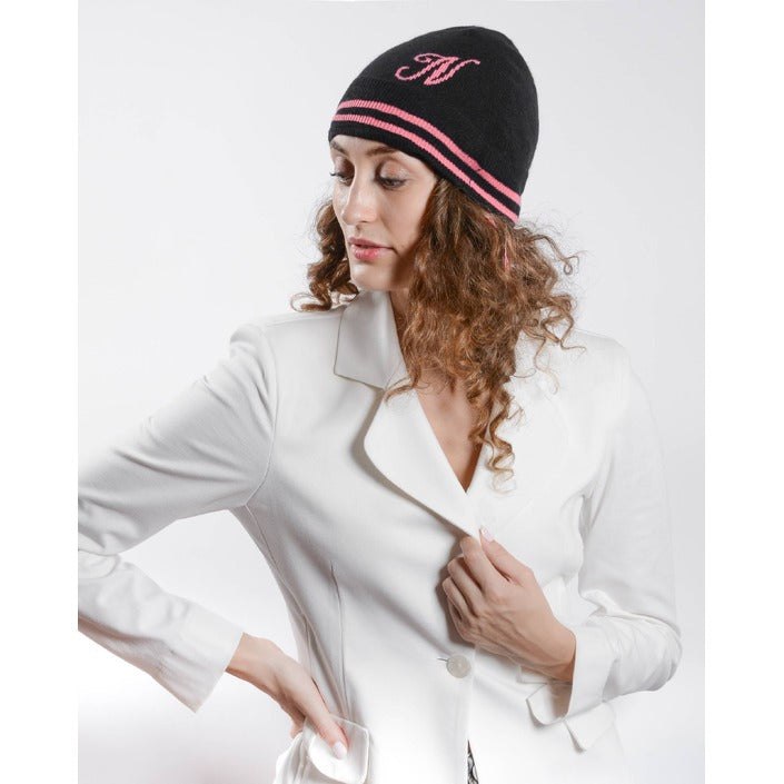 Crown of Edinburgh Cashmere Monogrammed Beanie BRUNTSFIELD BLACK N