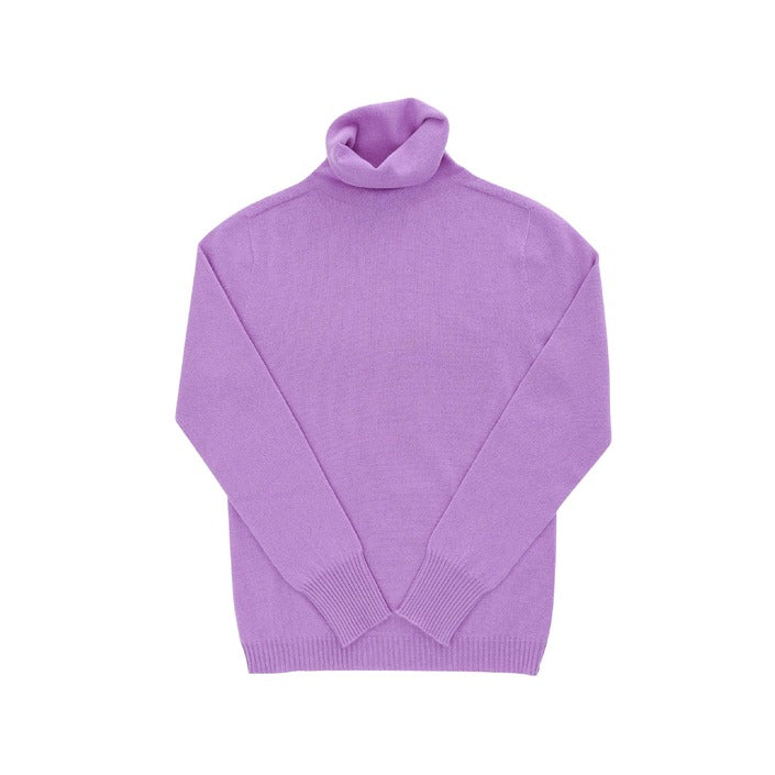 Crown of Edinburgh Cashmere Women's Turtleneck Sweater LAVENDER