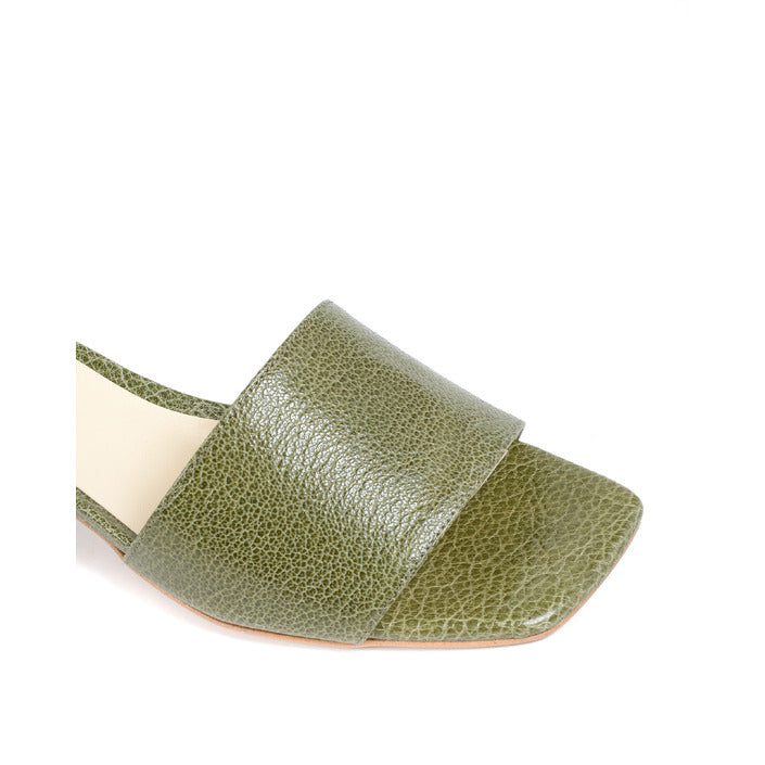 19V69 ITALIA by VERSACE Women's Sandal Green CALF VERDE FOGLIA