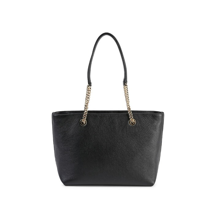 Michael Kors Medium front zip Chain Tote Bag BLACK