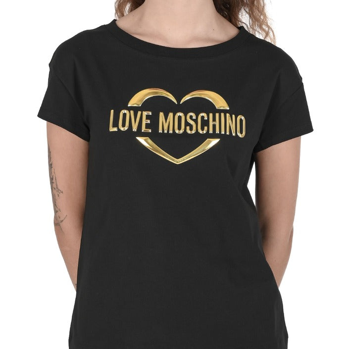 Love Moschino Womens T-Shirt BLACK