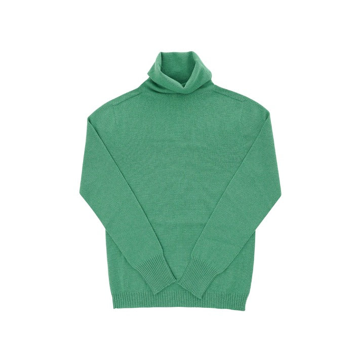 Crown of Edinburgh Cashmere Women's Turtleneck Sweater GREEN