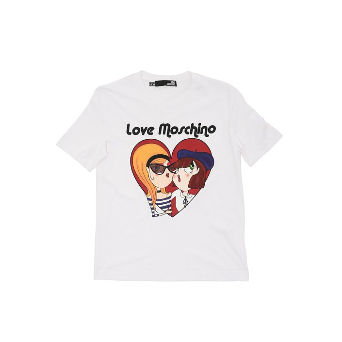 Love Moschino Women's T-Shirt OPTICAL WHITE