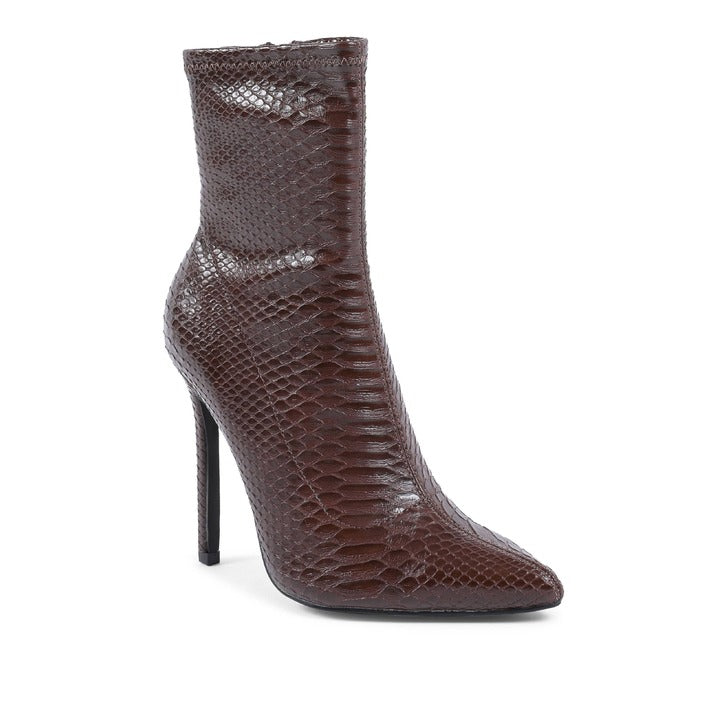 19V69 ITALIA by VERSACE Women's Ankle Boot Brown MARRONE