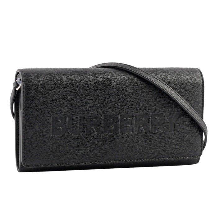 Burberry Henley Leather Crossbody Bag Purse Black