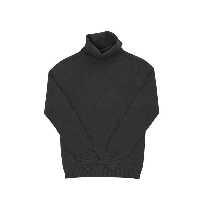 Crown of Edinburgh Cashmere Womens Turtleneck Sweater BLACK