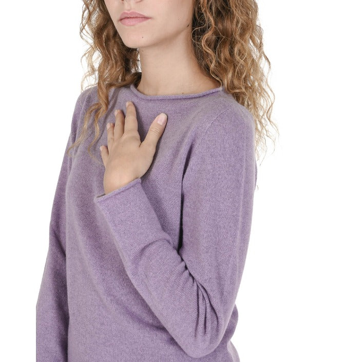 Crown of Edinburgh Cashmere Women's Boat Neck Sweater AMETHYST