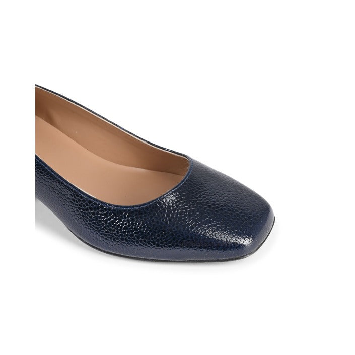 19V69 ITALIA by VERSACE Women's Heeled Ballerina SOFIA BOTTALATO BLU SCURO