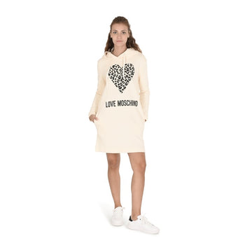 Love Moschino Women's Dress CREAM WHITE