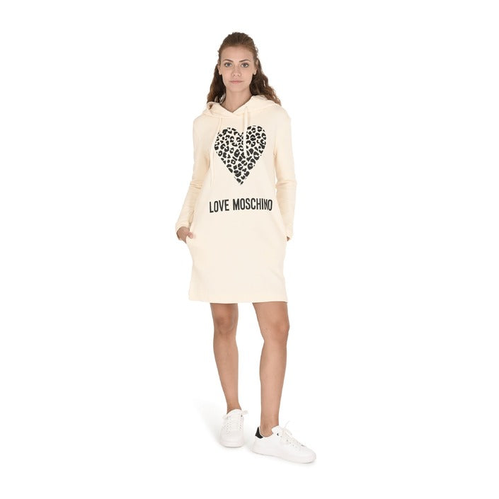 Love Moschino Women's Dress CREAM WHITE