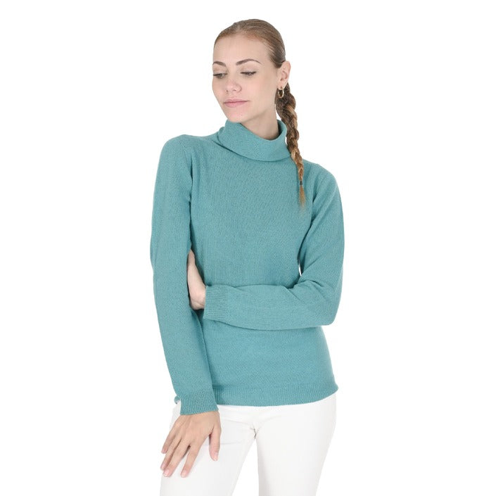 Crown of Edinburgh Cashmere Women's Turtleneck Sweater JADE