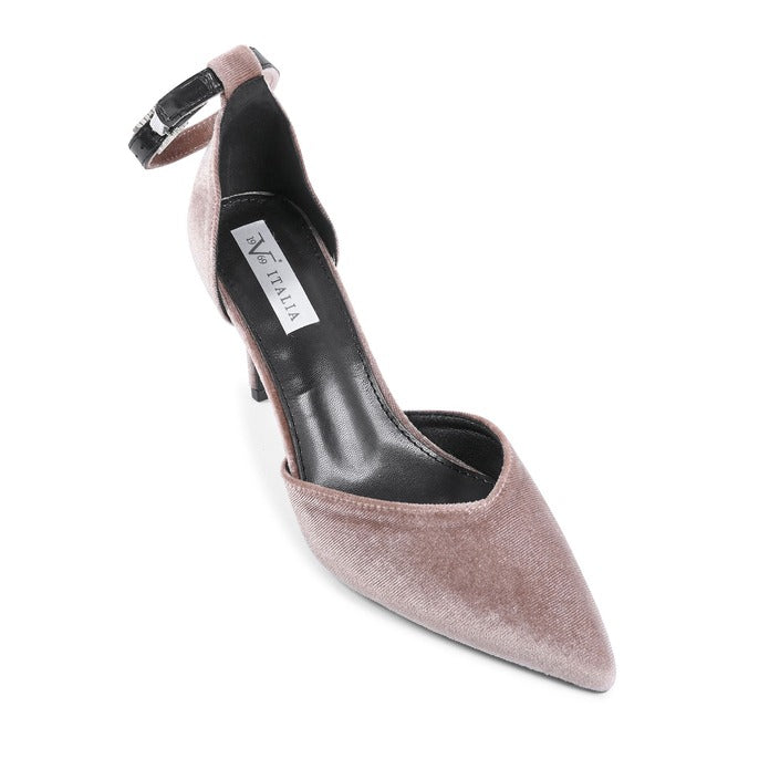 19V69 ITALIA by VERSACE Women's Ankle Strap Pump Beige BEIGE