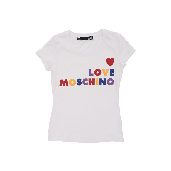 Love Moschino Women's T-Shirt OPTICAL WHITE
