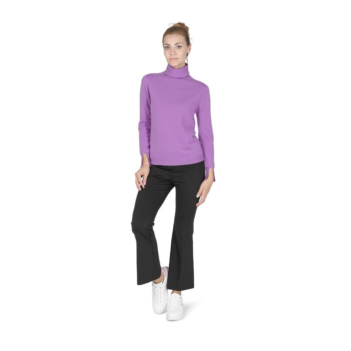 Crown of Edinburgh Cashmere Women's Turtleneck Sweater LAVENDER
