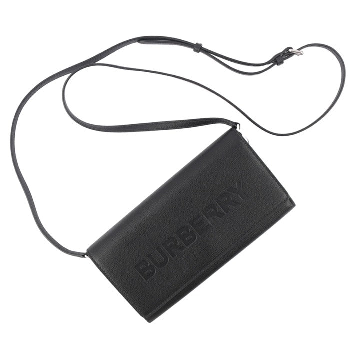 Burberry Henley Leather Crossbody Bag Purse Black