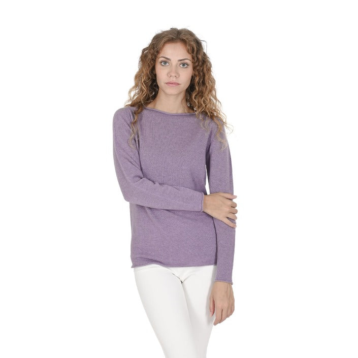 Crown of Edinburgh Cashmere Women's Boat Neck Sweater AMETHYST