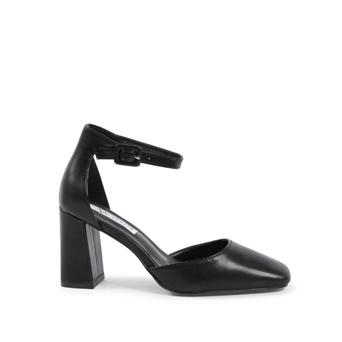 19V69 ITALIA by VERSACE Women's Ankle Strap Pump Black NERO