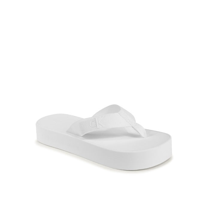 Calvin Klein Womens Flip Flop White