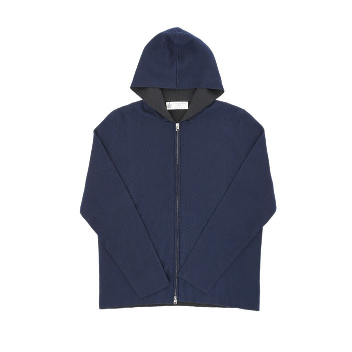 Crown of Edinburgh Cashmere Men's Hoodie NAVY