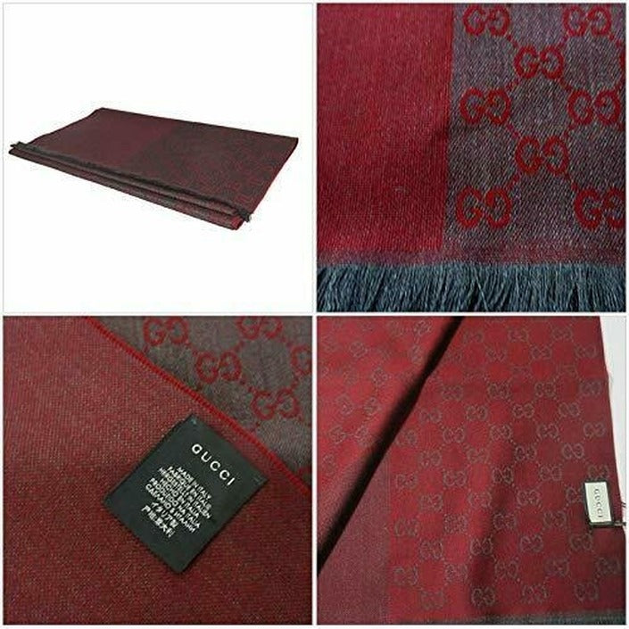 Gucci Men's Scarf 40x180 Red Black