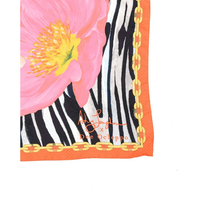 Dee Ocleppo - Dee X Ashley Longshore Red Zebra Silk Scarf