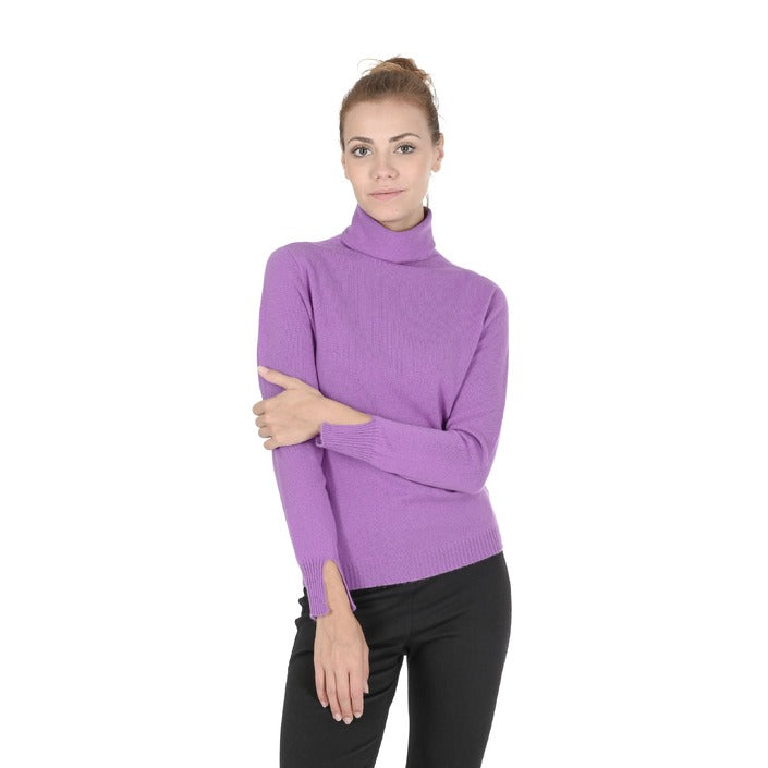 Crown of Edinburgh Cashmere Women's Turtleneck Sweater LAVENDER