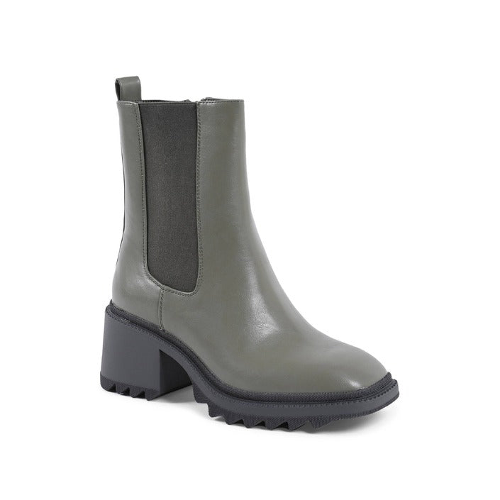 19V69 ITALIA by VERSACE Women's Ankle Boot Green MILITARY