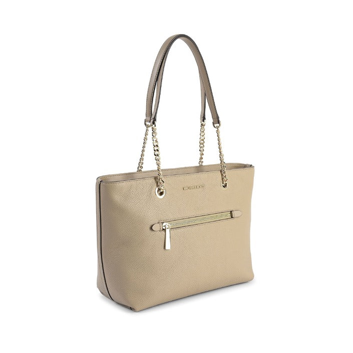 Michael Kors Medium front zip Chain Tote Bag CAMEL